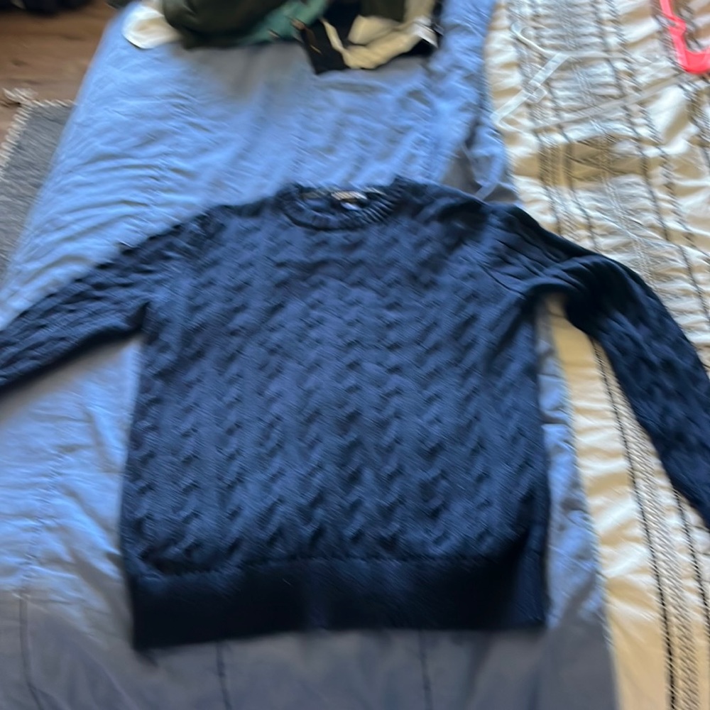 Fancy navy sweater